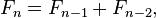 Fibonacci recurrence relation